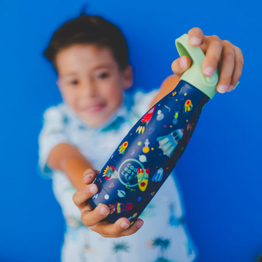 Space Rockets - Insulated Stainless Steel Bottle - 260ml