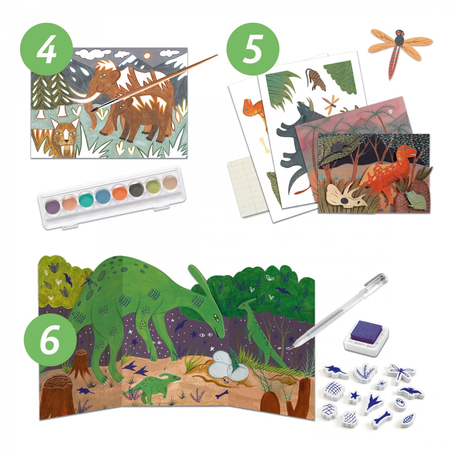 Dino World - Set de 6 manualidades