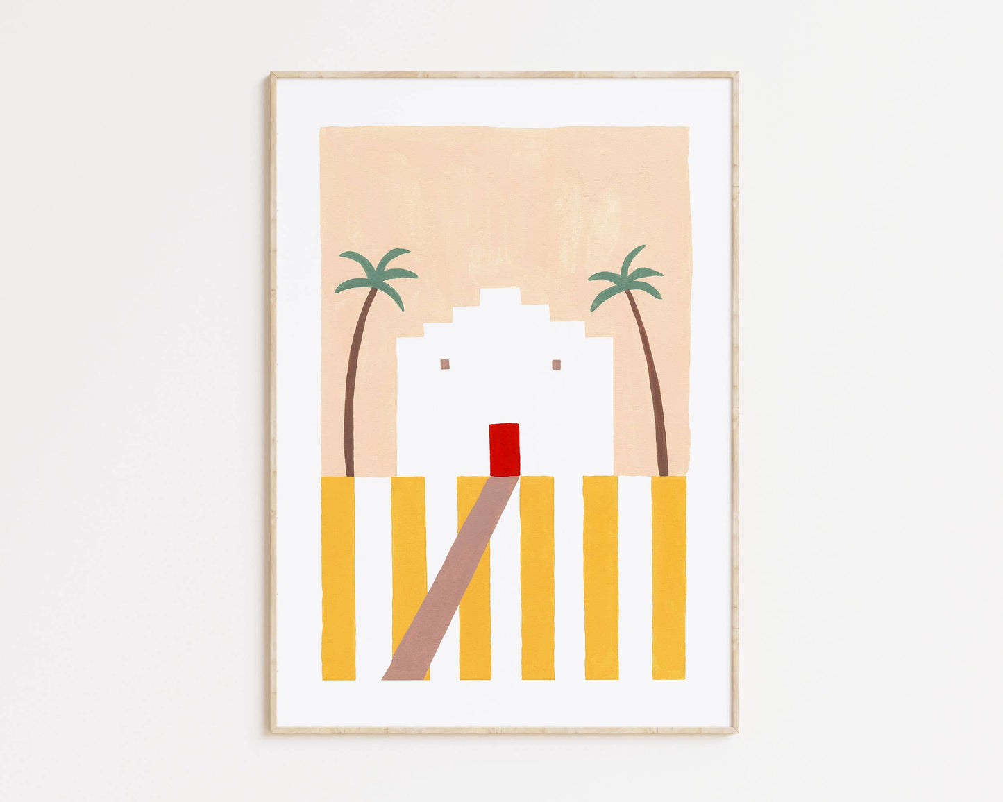 Home Stripes Art Print