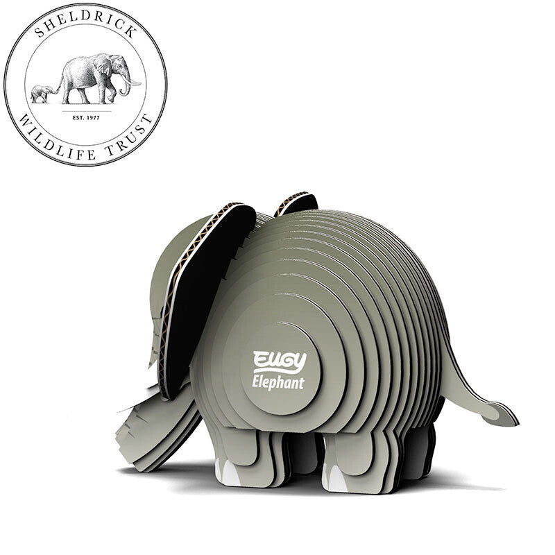 Elefante - Rompecabezas de papel 3D ecológico - Eugy 010