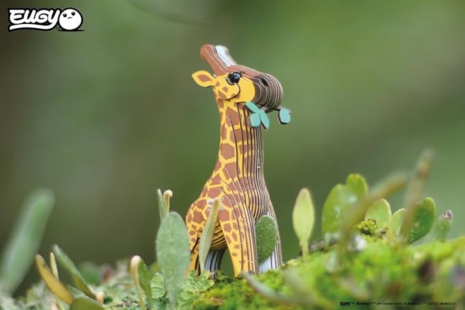 Jirafa - Rompecabezas de papel 3D ecológico - Eugy 009