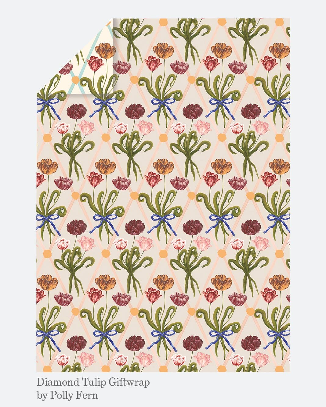Diamond Tulip Wrapping Paper - Polly Fern