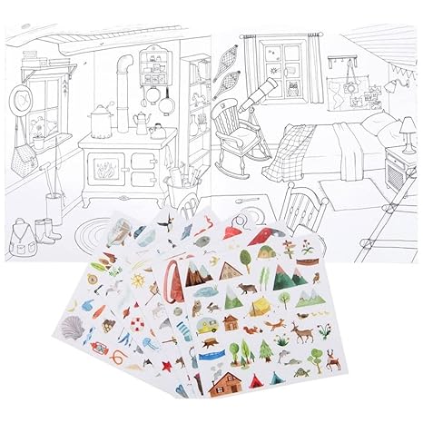 L'explorateur - Cuaderno para colorear y con pegatinas