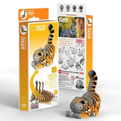 Tiger - Eco-Friendly 3D Paper Puzzle - Eugy 012