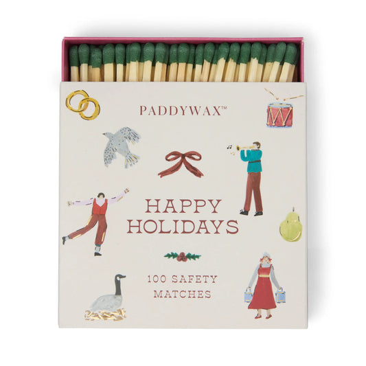 Holiday Jumbo Boxed Safety Matches - 12 Days of Christmas