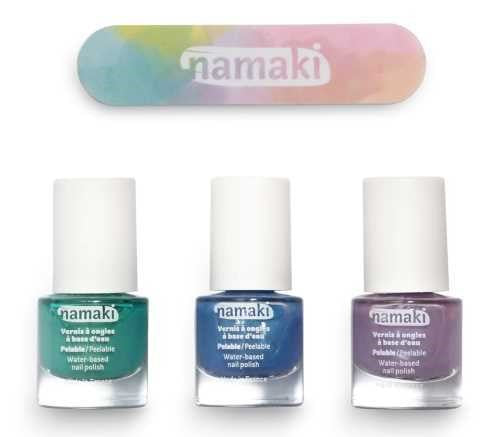 3 Set - Kids Water-based Nail Polish - Aurora Boreal