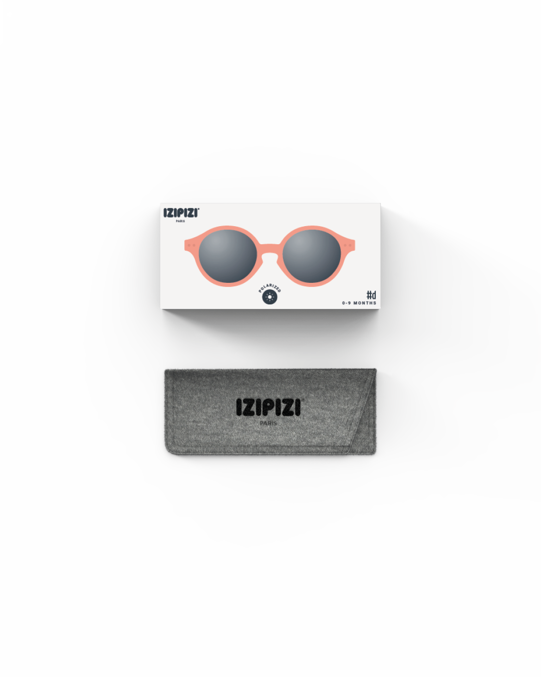 Izipizi Baby Sunglasses #D (0-9 months) - Pastel Pink