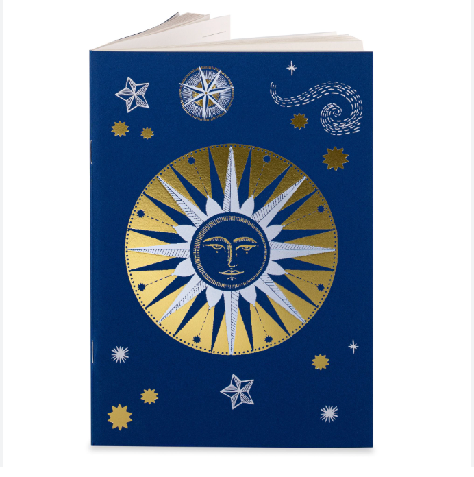 Letterpress A5 Golden Sun Notebook