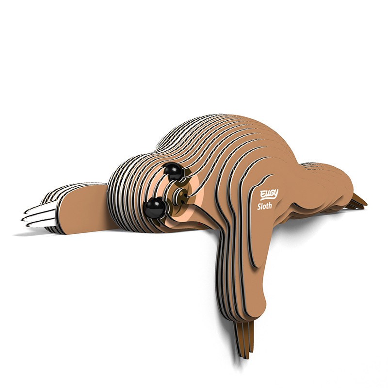 Sloth- Eco-Friendly 3D Paper Puzzle - Eugy 032