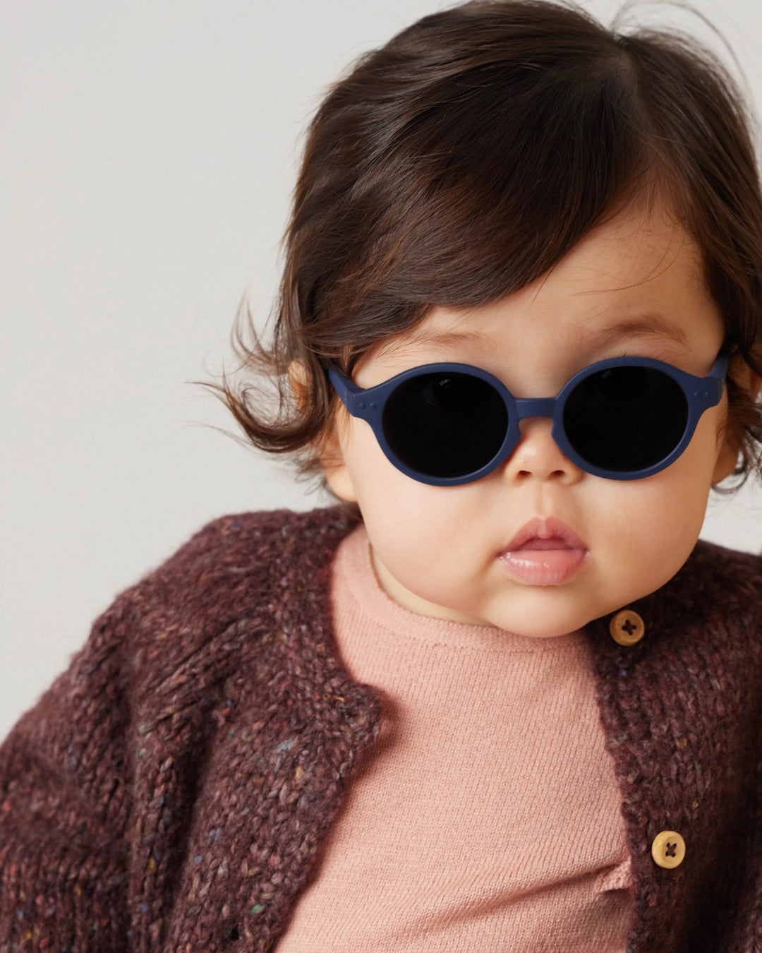 Izipizi Baby Sunglasses #D (0-9 months) - Denim Blue
