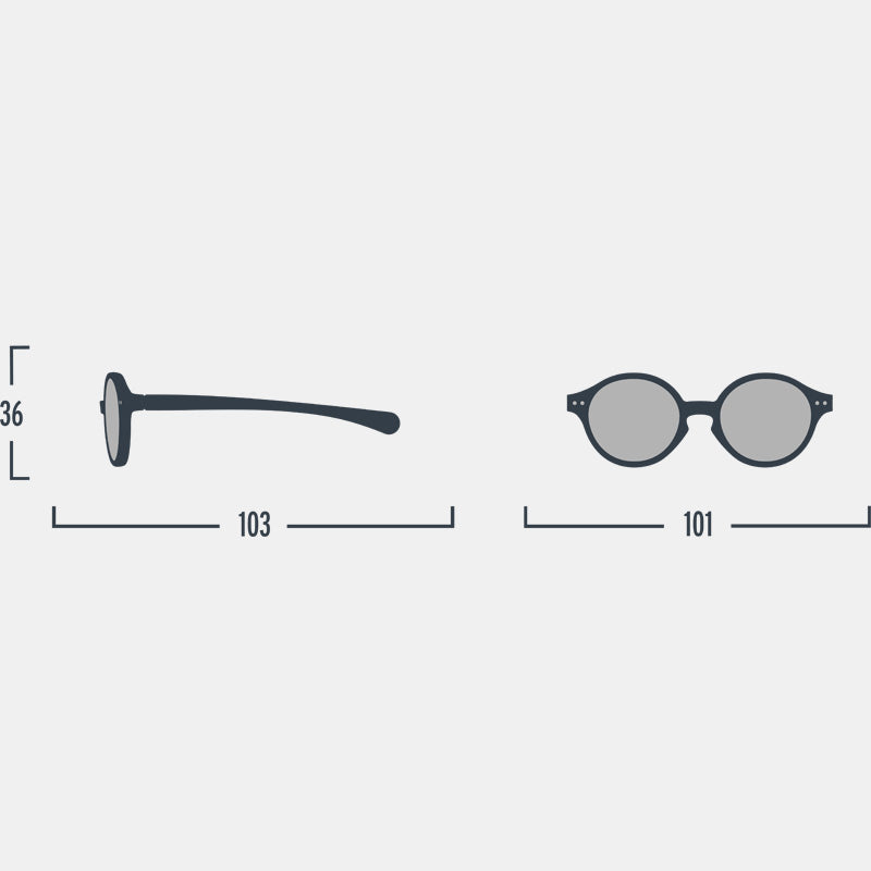 Izipizi Baby Sunglasses #D (0-9 months) - Denim Blue