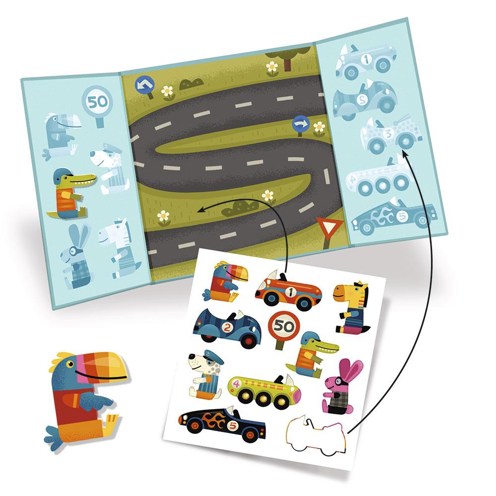 Cars Repositionable Stickers