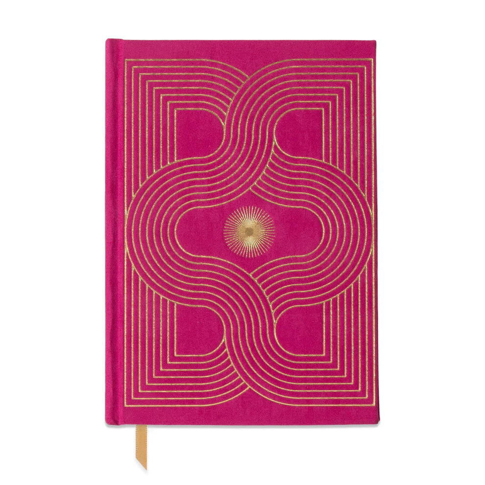 Fuchsia Suedette Hardcover Journal - Designworks