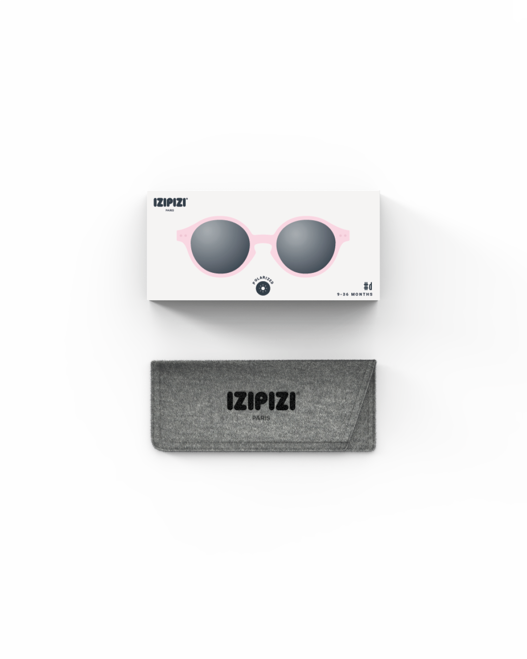 Izipizi Kids Sunglasses #D (9-36 months) - Pastel Pink