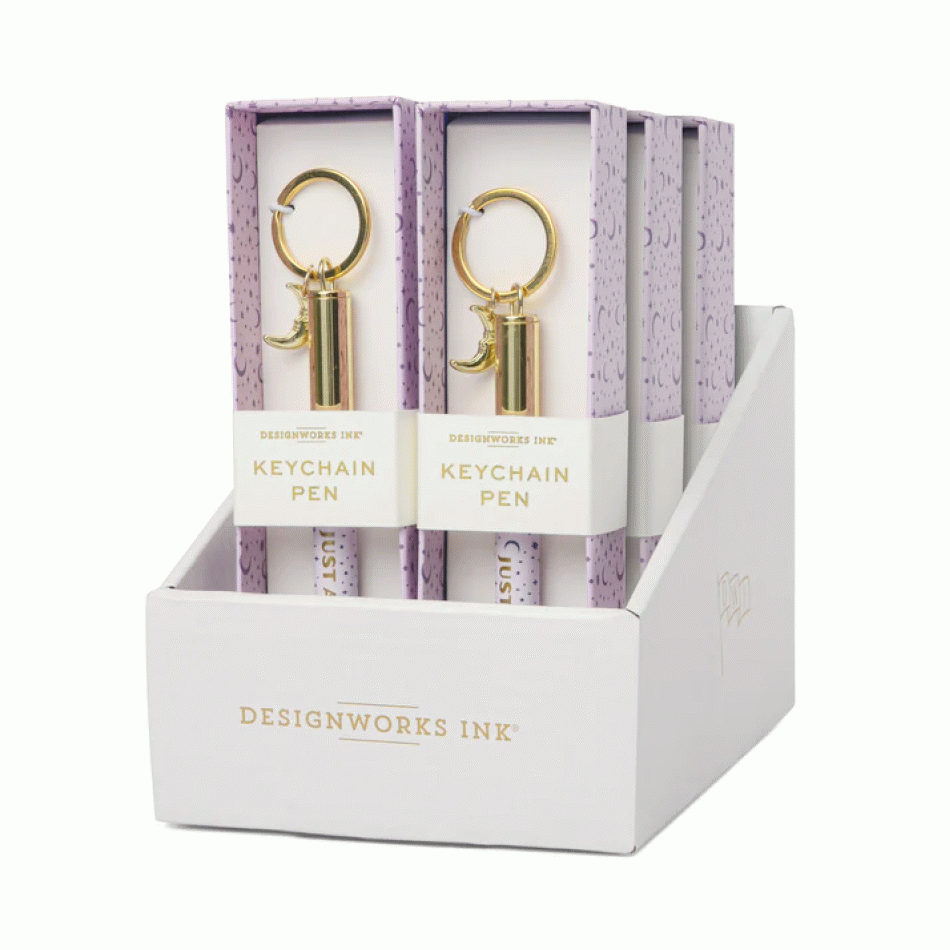 Moon Phases Keychain Pen