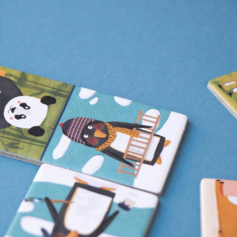 Penguins and friends domino