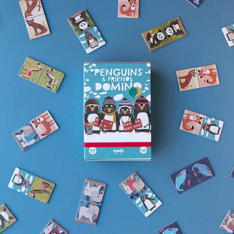Penguins and friends domino