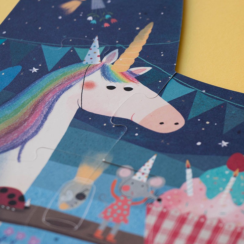 Happy Birthday unicorn puzzle