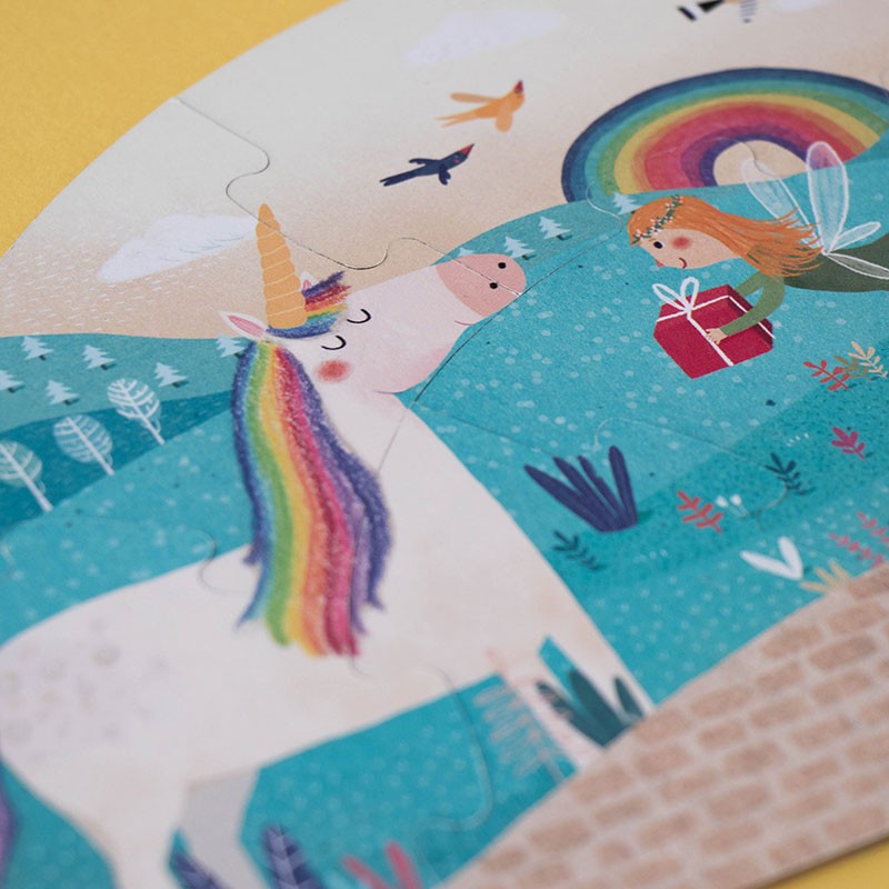 Happy Birthday unicorn puzzle