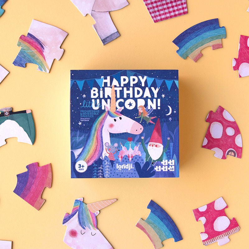 Happy Birthday unicorn puzzle