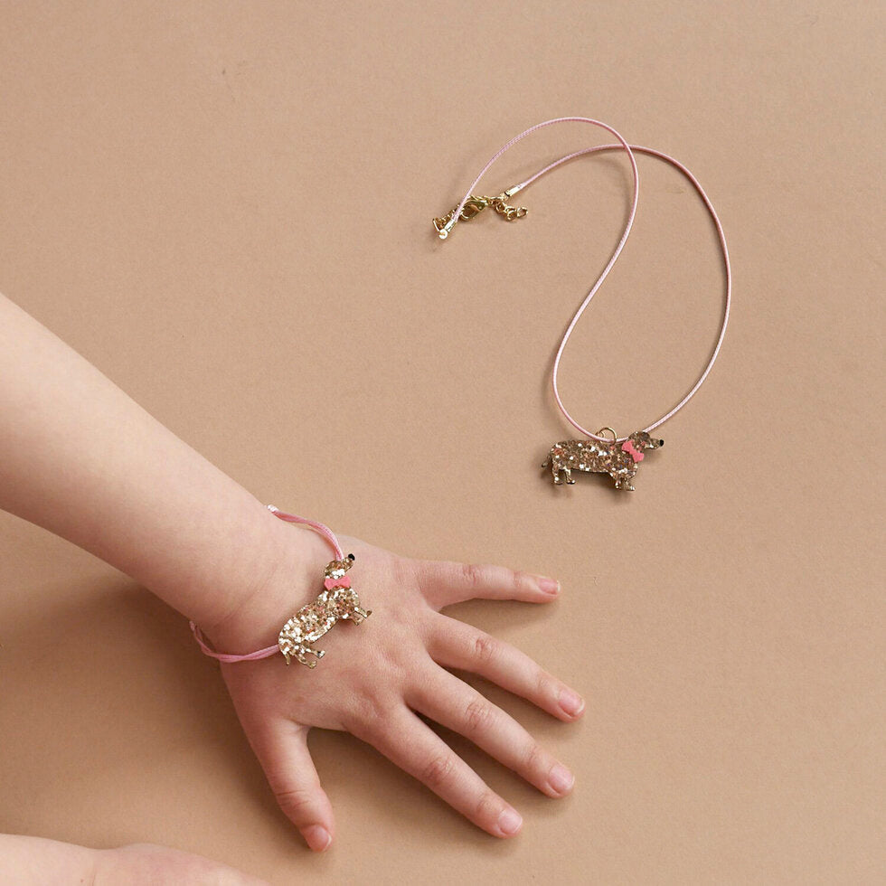 Juego de joyas de Perro Salchicha