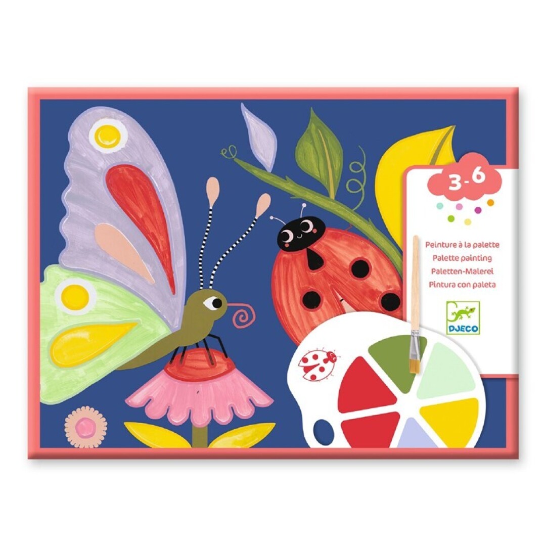 Pinturas con paleta de colores