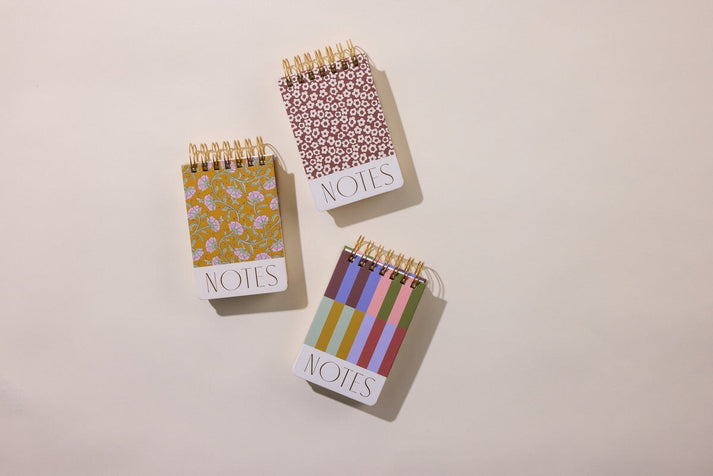 Gold Vintage Floral Wire Notepad (Medium) - Designworks