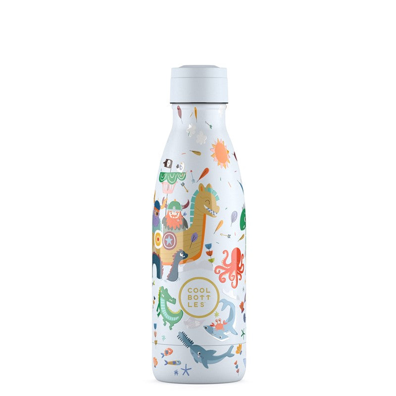 Brave Vikings - Kids Insulated Stainless Steel Bottle - 350 ml - Cool Bottles