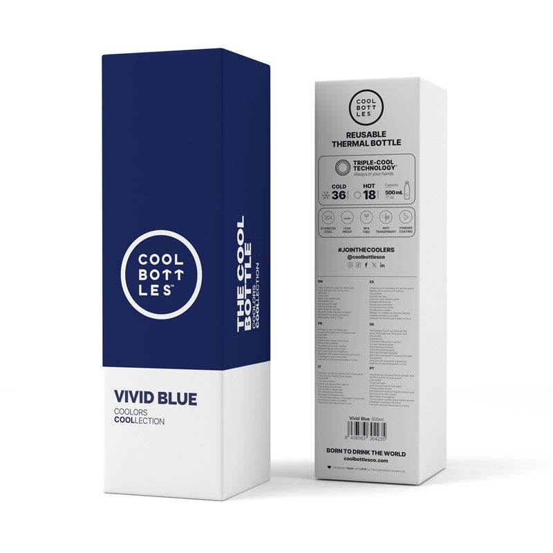 Vivid Blue Insulated Stainless Steel Bottle