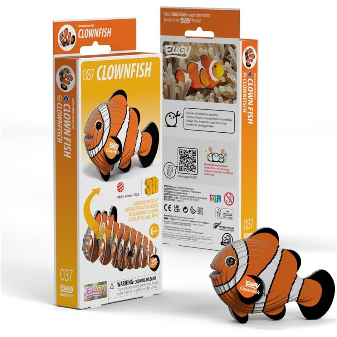 Pez payaso - Rompecabezas de papel 3D ecológico - Eugy 037