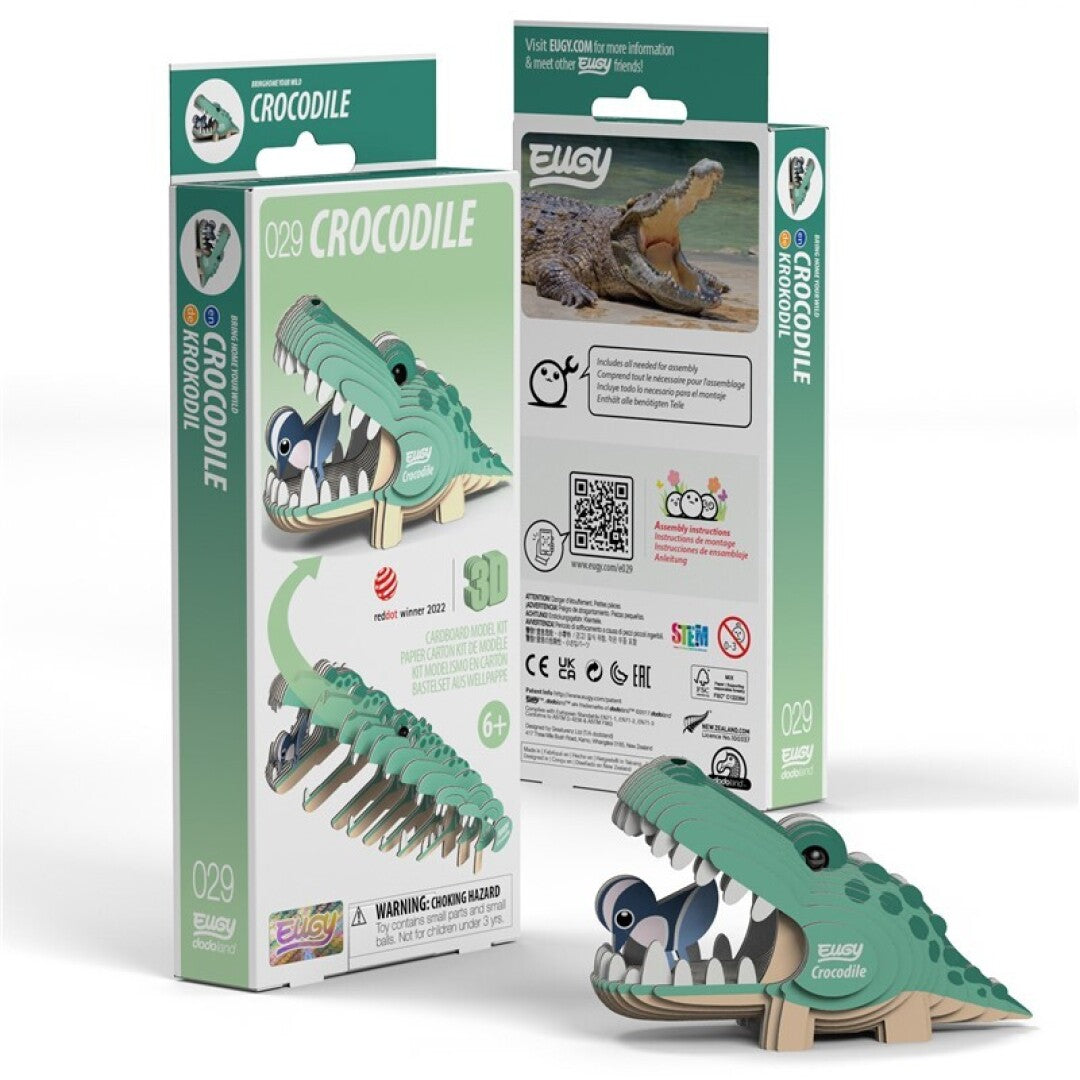 Cocodrilo - Rompecabezas de papel 3D ecológico - Eugy 029