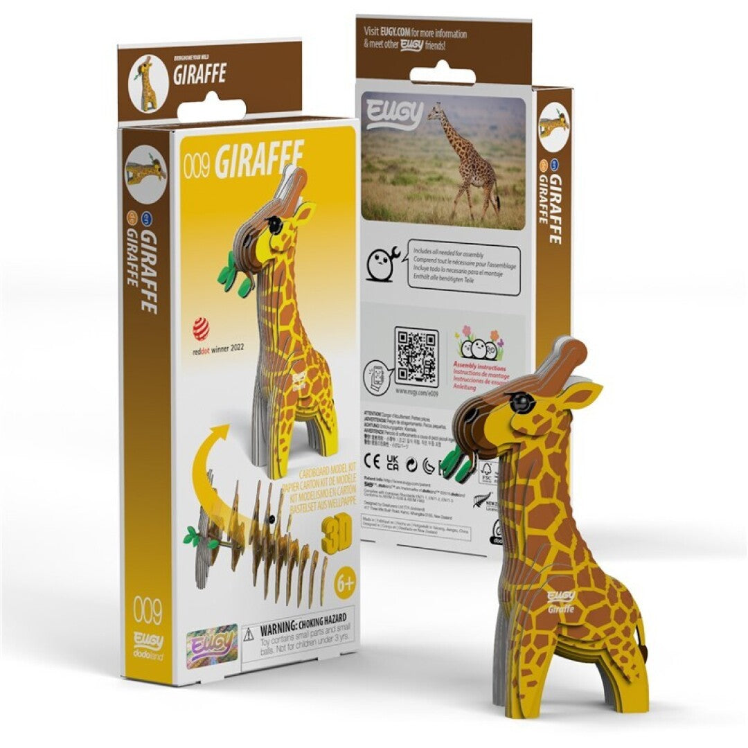 Jirafa - Rompecabezas de papel 3D ecológico - Eugy 009