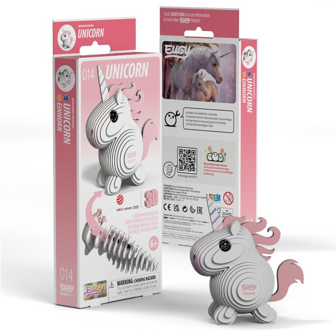 Unicorn - Eco-Friendly 3D Paper Puzzle - Eugy 014