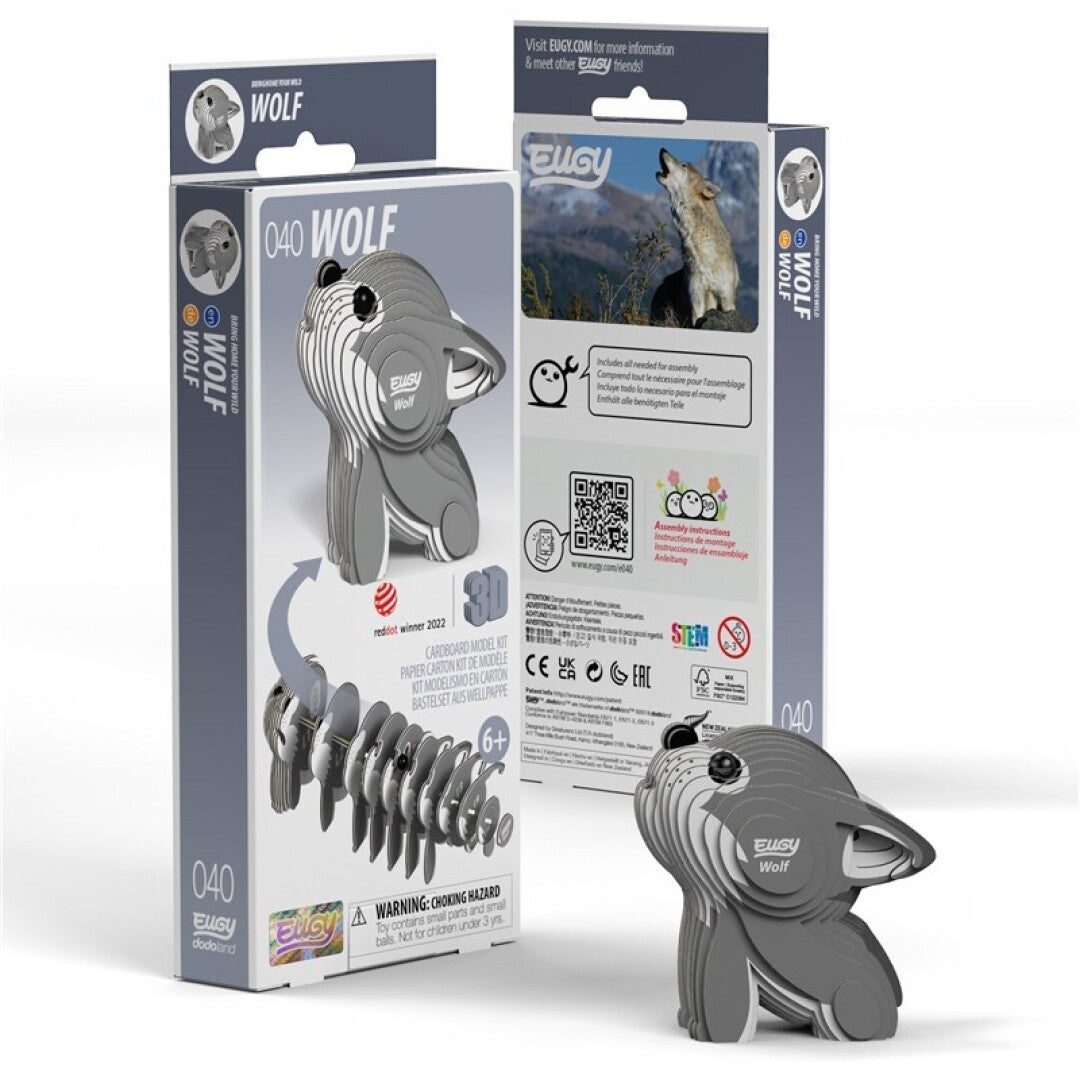 Wolf - Eco-Friendly 3D Paper Puzzle - Eugy 040