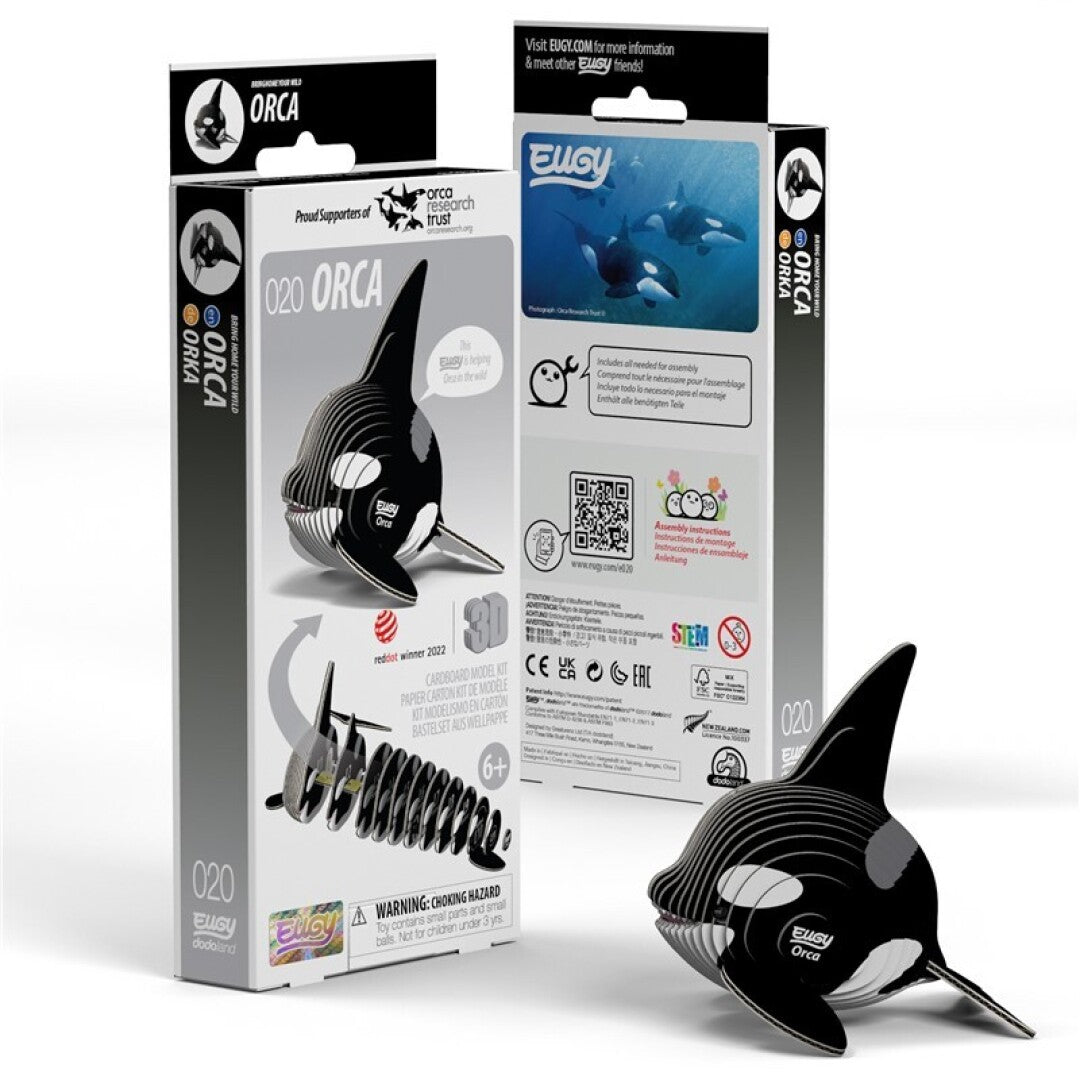 Orca - Eco-Friendly 3D Paper Puzzle - Eugy 020