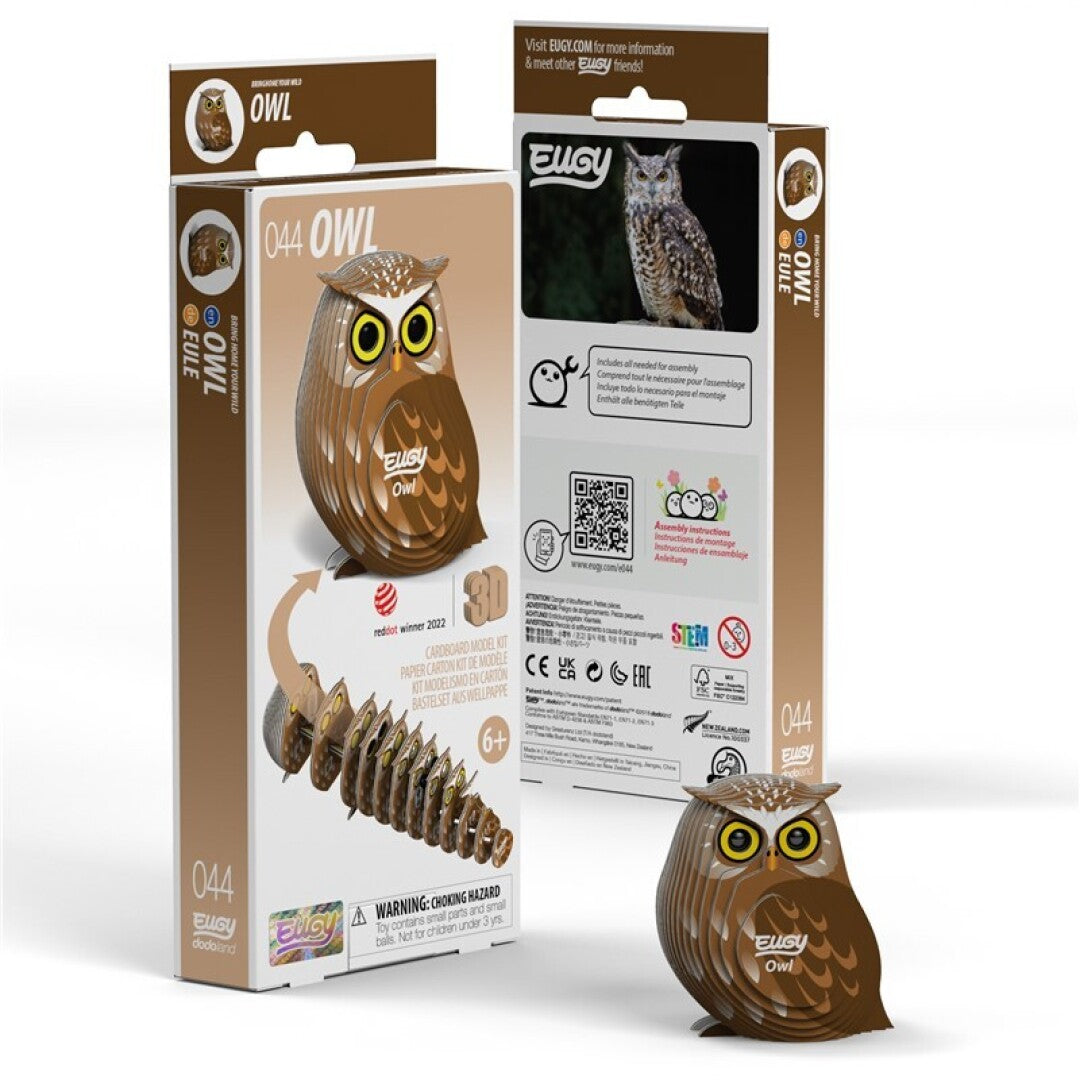 Owl Eco-Friendly 3D Paper Puzzle- Eugy 044
