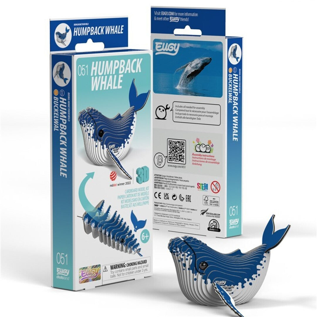 Ballena Jorobada - Rompecabezas de papel 3D ecológico - Eugy 051