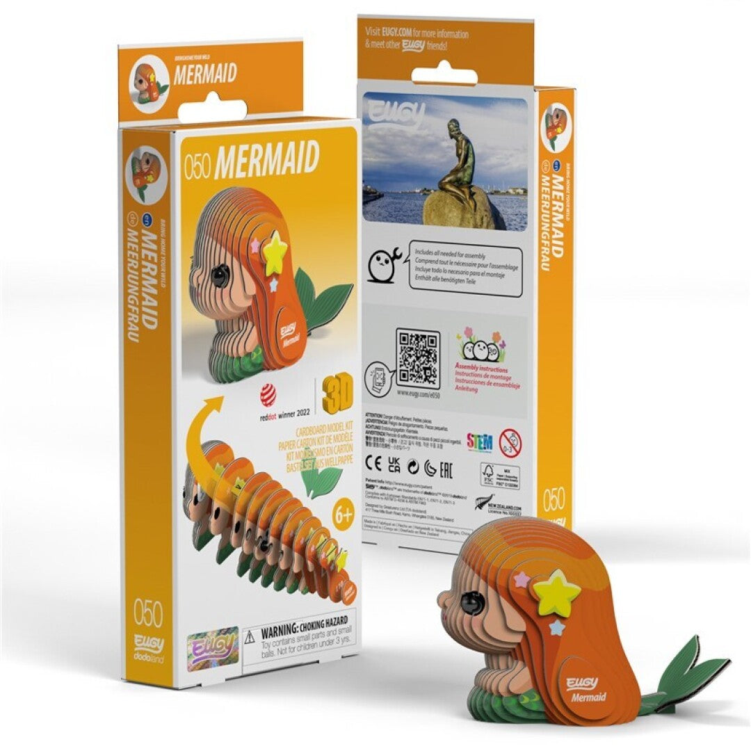 Sirena - Rompecabezas de papel 3D ecológico - Eugy 050