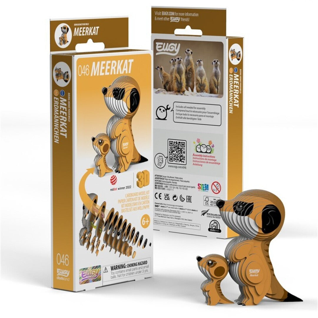 Meerkat Eco-Friendly 3D Paper Puzzle- Eugy 046
