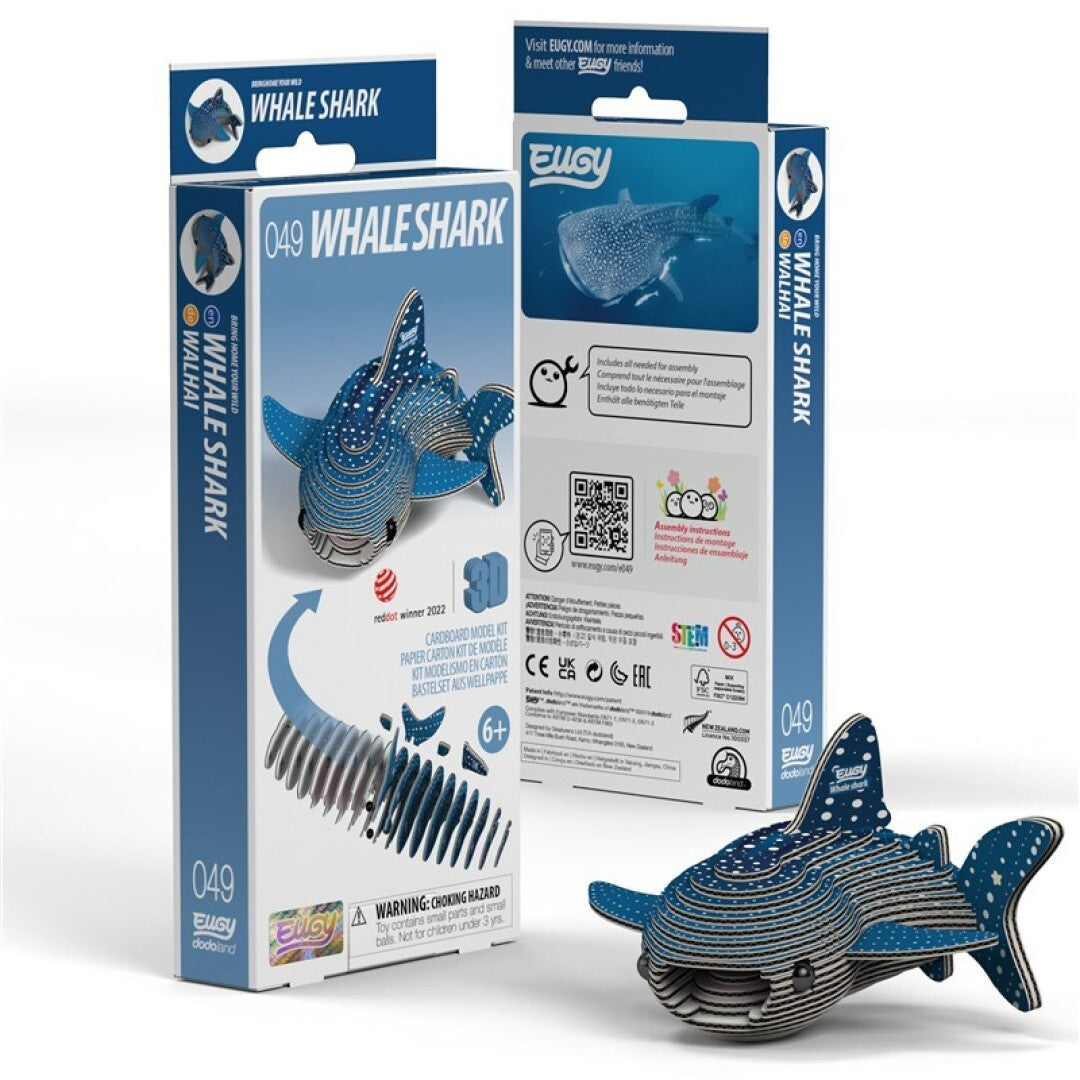 Whale Shark - Eco-Friendly 3D Paper Puzzle - Eugy 049