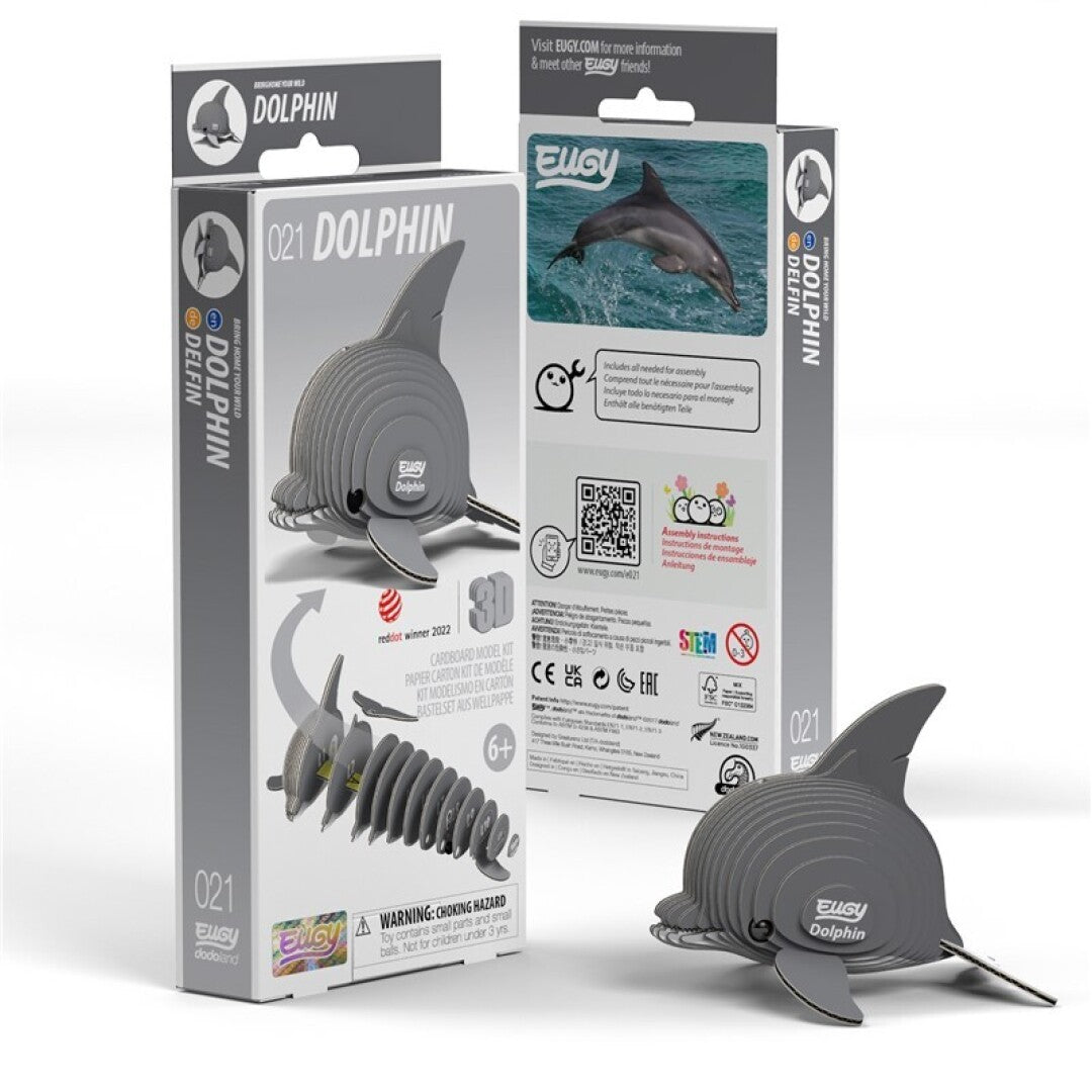 Delfín - Rompecabezas de papel 3D ecológico - Eugy 021