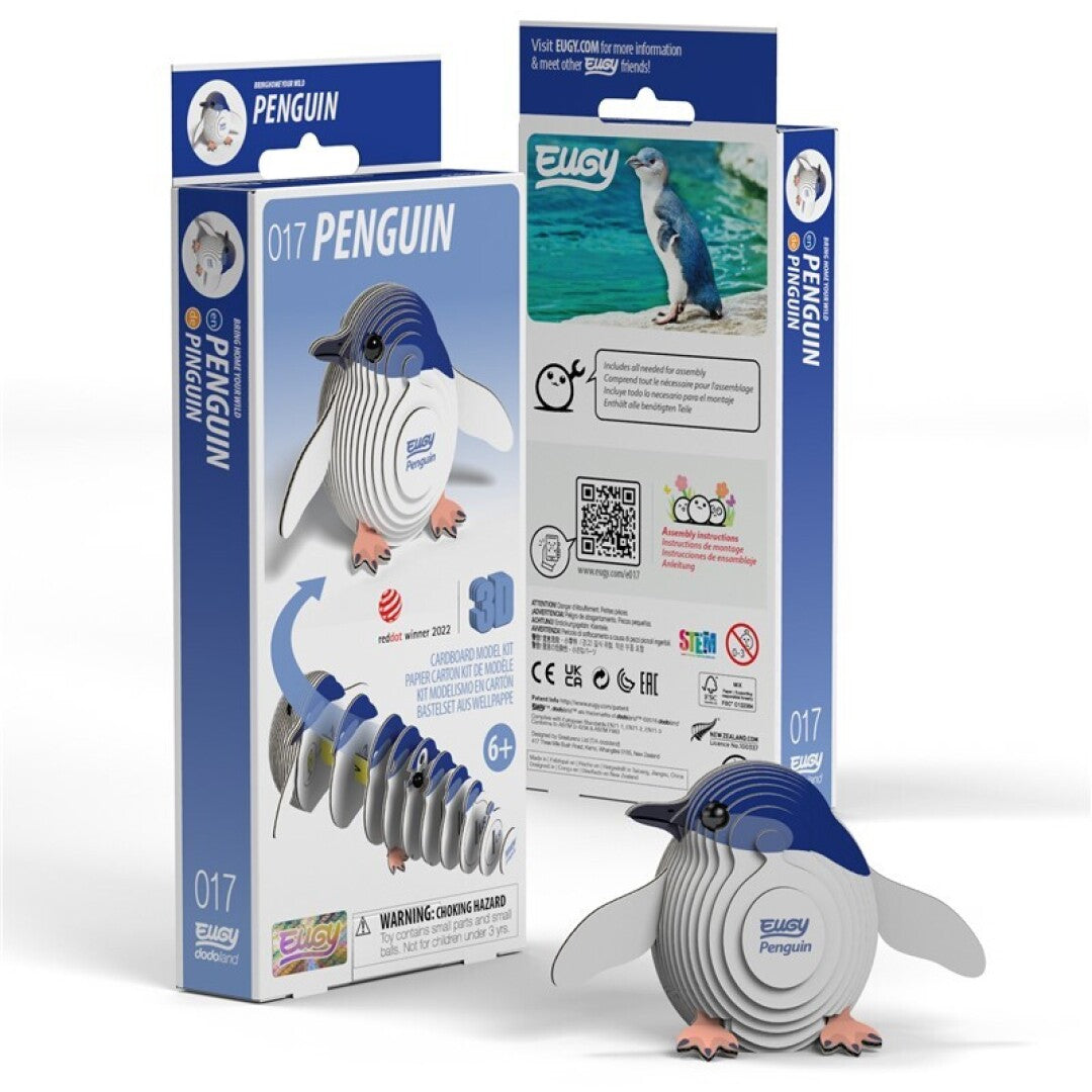 Penguin - Eco-Friendly 3D Paper Puzzle - Eugy 017