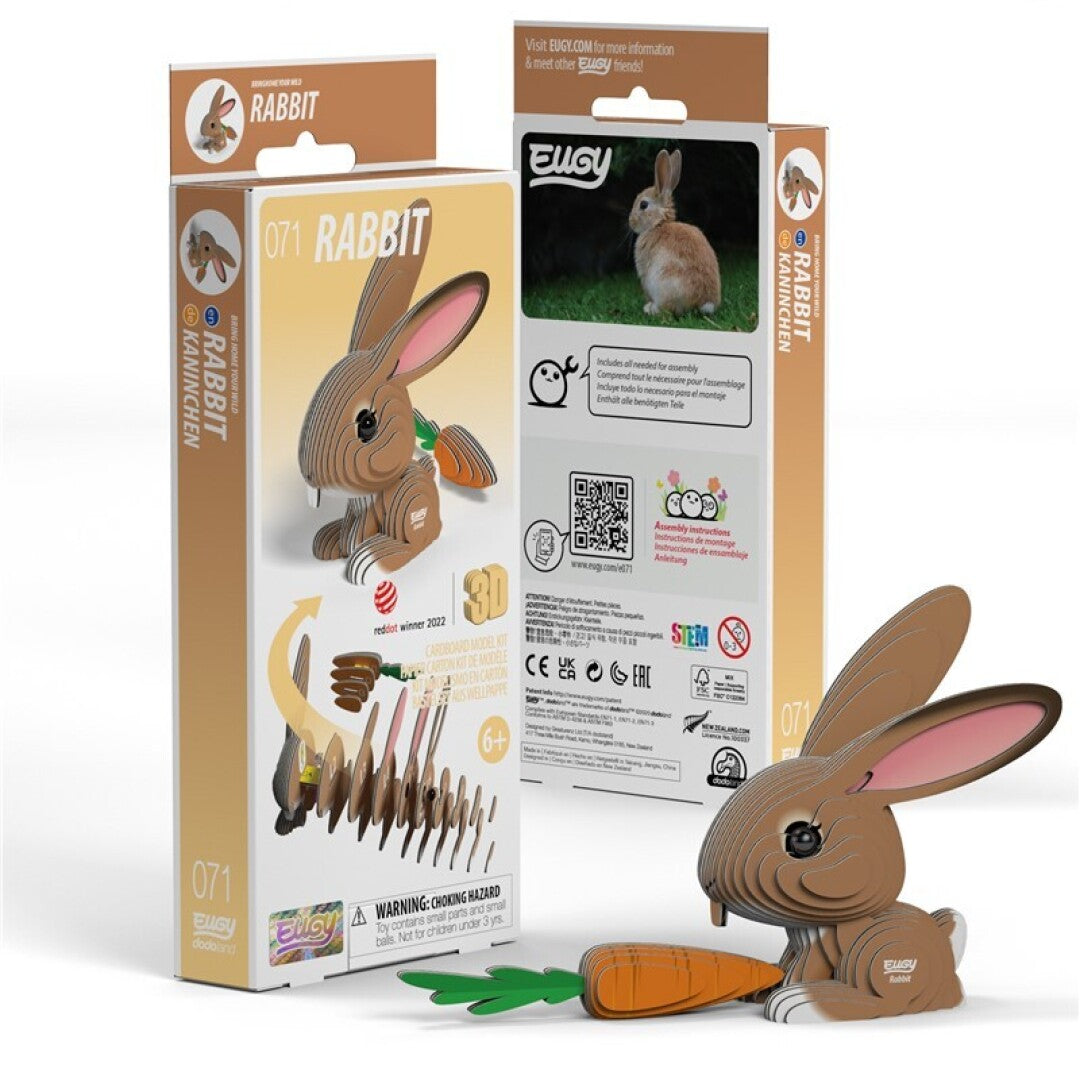 Rabbit - Eco-Friendly 3D Paper Puzzle - Eugy 071