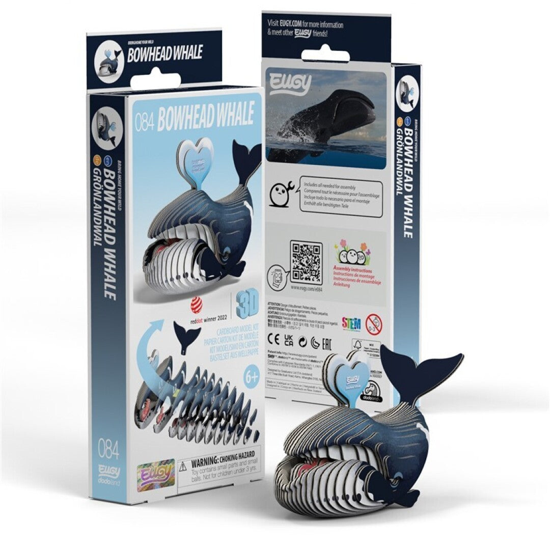 Ballena de Groenlandia - Rompecabezas de papel 3D ecológico - Eugy 084