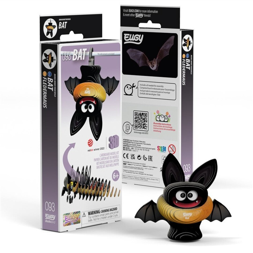 Murciélago - Rompecabezas de papel 3D ecológico - Eugy 093