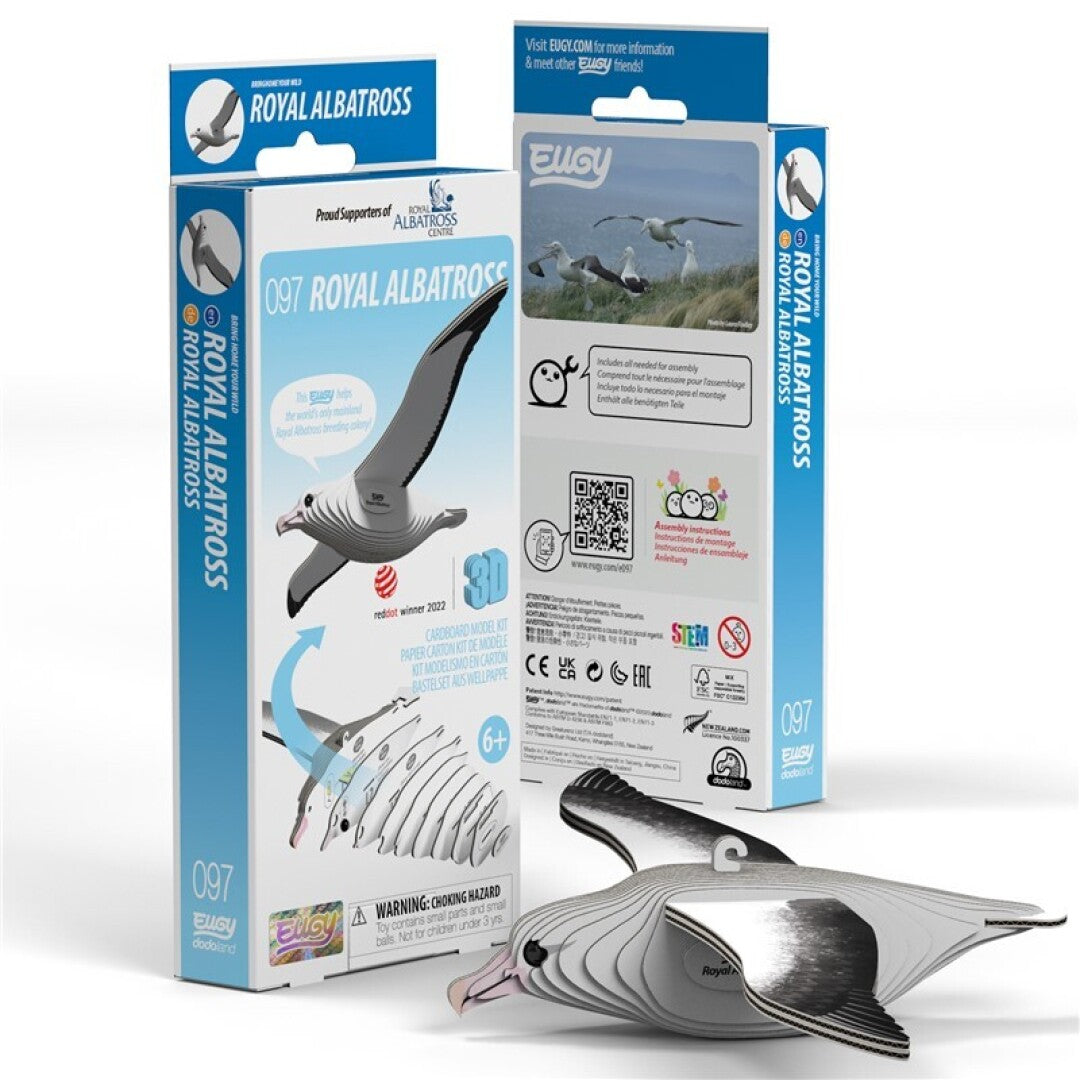 Albatros real - Rompecabezas de papel 3D ecológico - Eugy 097