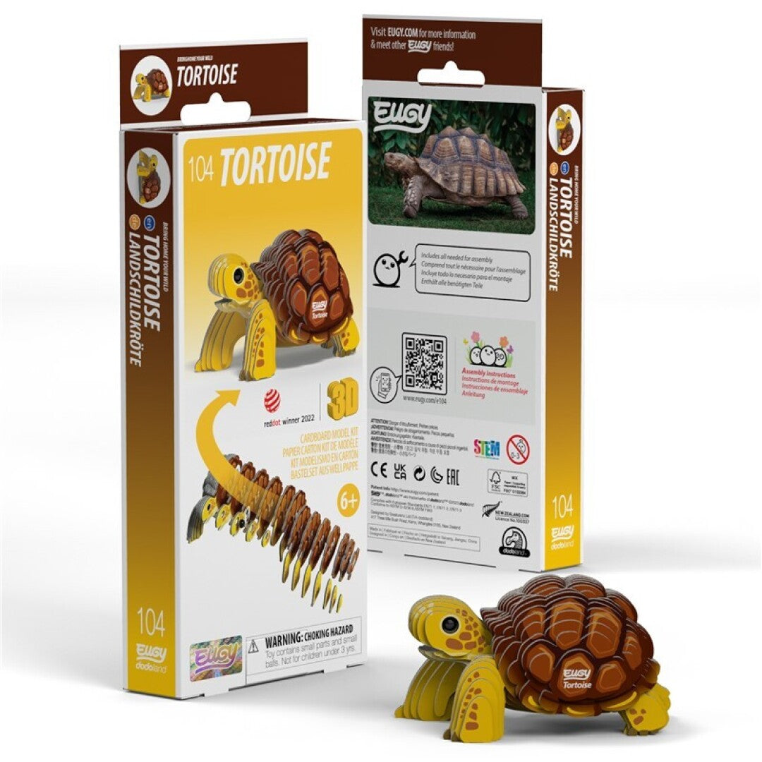 Tortoise - Eco-Friendly 3D Paper Puzzle - Eugy 104