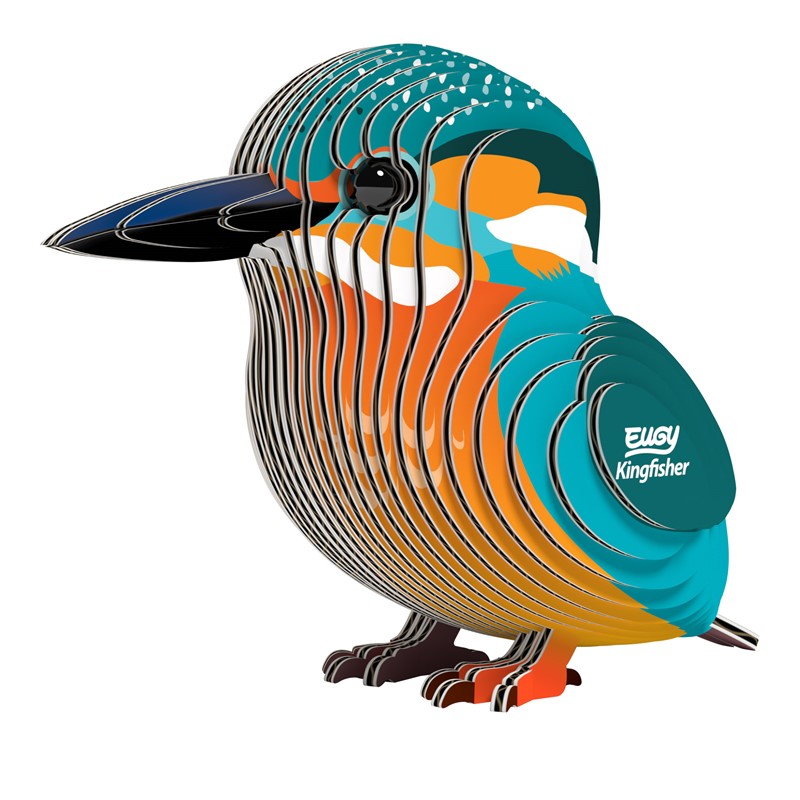 Martín pescador - Rompecabezas de papel 3D ecológico - Eugy 121
