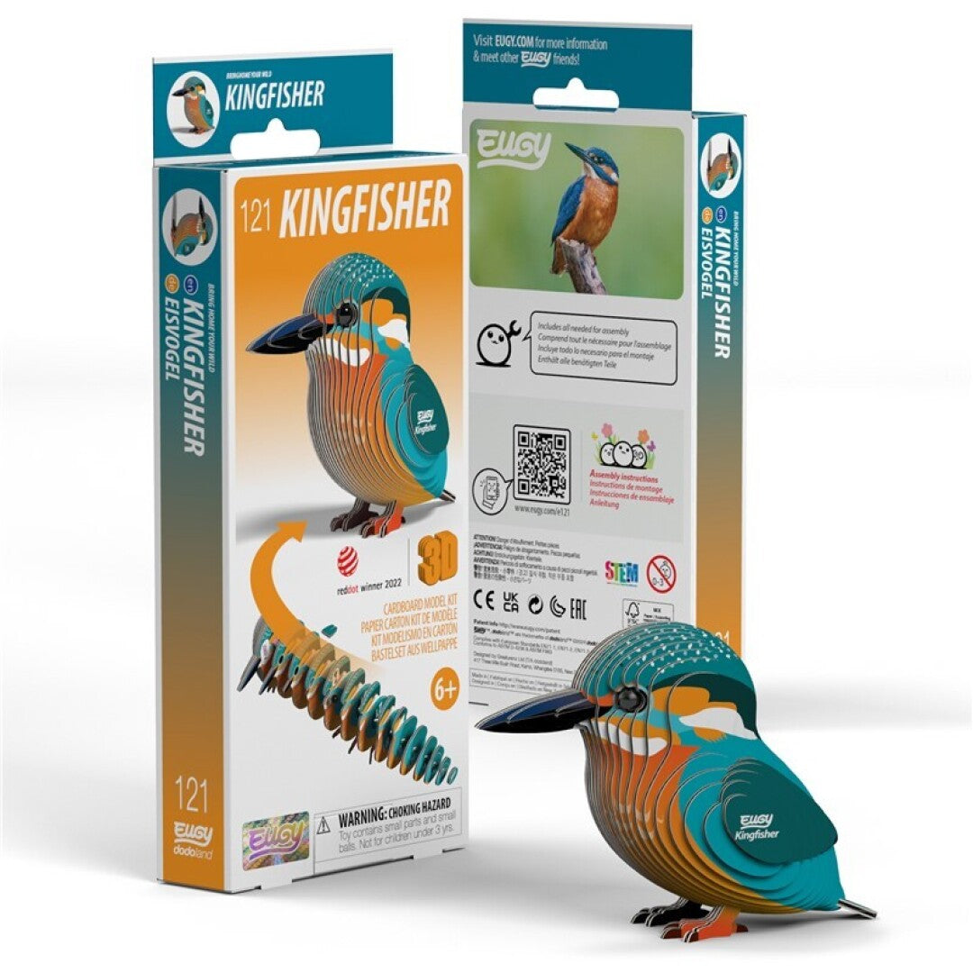 Martín pescador - Rompecabezas de papel 3D ecológico - Eugy 121
