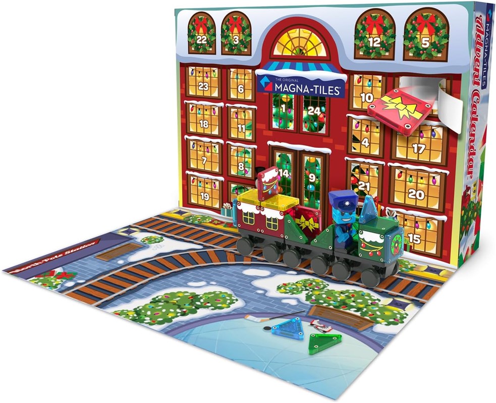 MicroMAGS Advent Calendar 34 Pieces - Magna Tiles